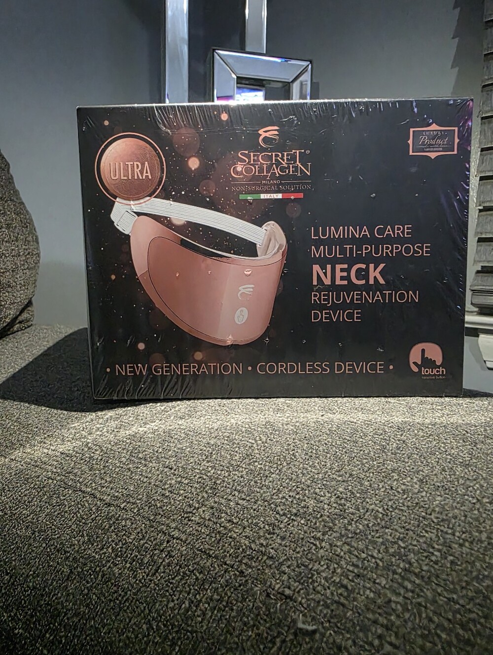 Lumina Care Multi-Purpose Neck Rejuvenation Device - Rose Gold